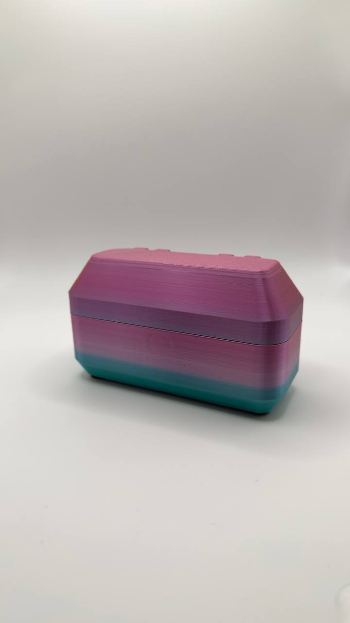 NexoForm Mini Case – Second Edition #02 · Pink-Türkis Silk
