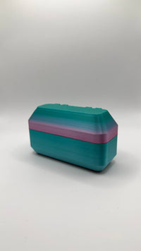 NexoForm Mini Case – Second Edition #08 · Türkis-Pink Silk