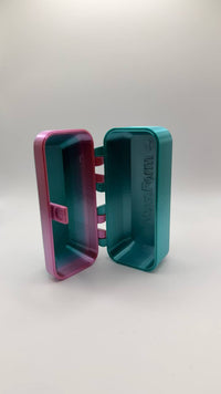 NexoForm Mini Case – Second Edition #08 · Türkis-Pink Silk