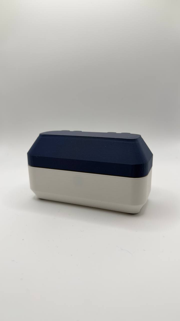 NexoForm Mini Case – Second Edition #12 · DunkelBlau / Weiß